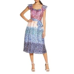 Julia Jordan Multicolor Ruffle Dress